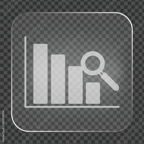 Simple Chart With Magnifying Glass