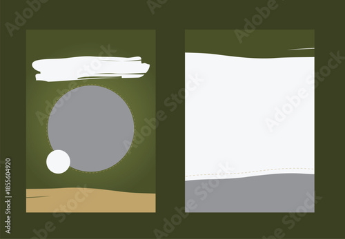Restaurant Menu Design with Modern Dark Flat Layout