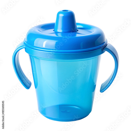 Blue Plastic Childrens Sippy Cup