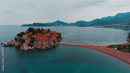 Sveti Stefan Island and Luxury Resort on the Adriatic Coast, Budva, Montenegro