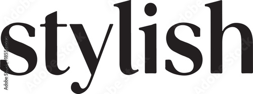 Stylish text on white background