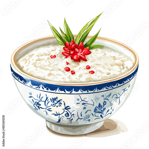 jasmine rice porridge, thailand, songkran festival, festival, food, vector, transparent background, flower, bowl, fresh, beauty, healthy, meal, rice, ingredient, health, vegetarian, nutrition