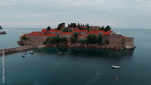 Sveti Stefan Island and Luxury Resort on the Adriatic Coast, Budva, Montenegro