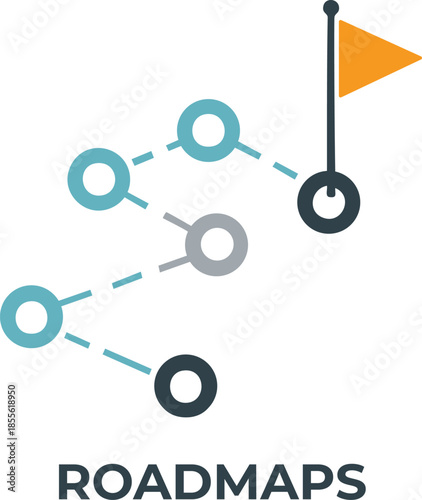 Roadmap strategy planning path vector