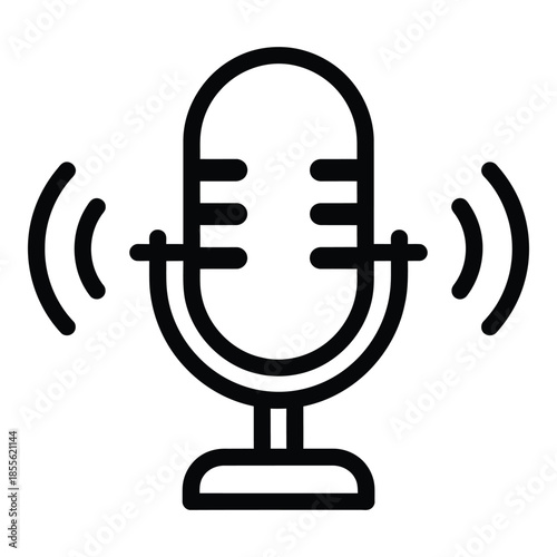 Simple flat design wireless router icon with signal waves and antennae isolated on transparent background