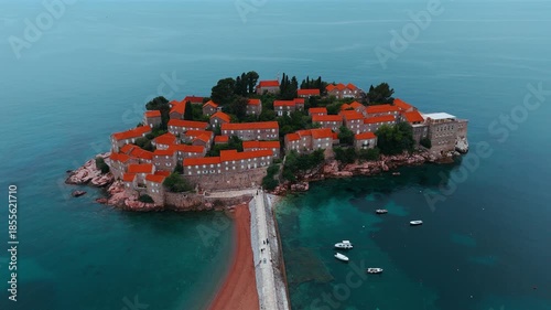 Sveti Stefan Island and Luxury Resort on the Adriatic Coast, Budva, Montenegro