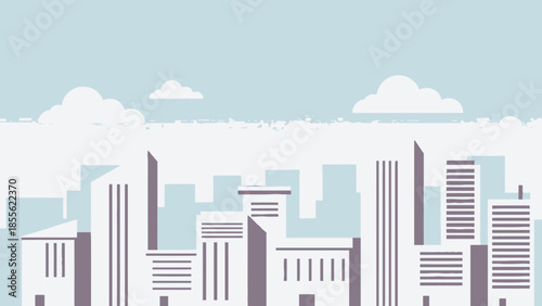Cityscape Silhouette: A stylized cityscape in a muted color palette, where buildings stretch towards the sky, hinting at urban life and design.