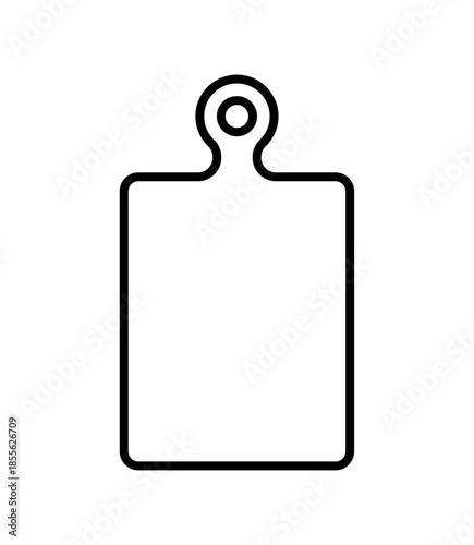 Kitchen chopping board icon with cutting board shapes, for cooking, food preparation, culinary tools, recipe design and kitchen user interface