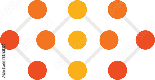 Abstract braille dots linked into circular patterns, symbolizing unity, harmony, accessibility, connection, and inclusiveness, minimalist design on white background for modern digital and educational 