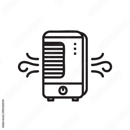 Portable air humidifier icon isolated on transparent background