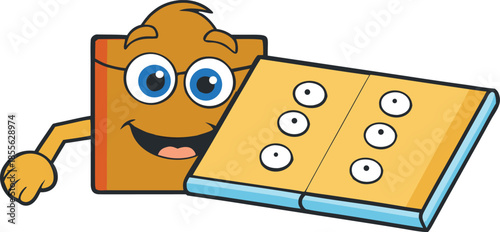 Blind education progress illustration with braille components, promoting literacy, empowerment, learning tools, and inclusive academic development.