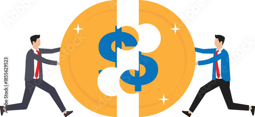 Working together for income and salary growth, cooperation and partnership to improve business success
