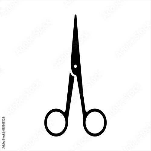High-contrast black & white icons of medical Surgical Scissors.