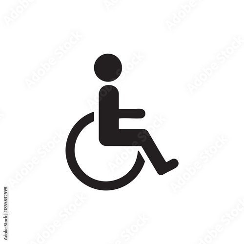 Accessible wheelchair symbol for disability access and inclusion