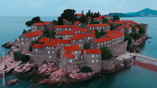 Sveti Stefan Island and Luxury Resort on the Adriatic Coast, Budva, Montenegro