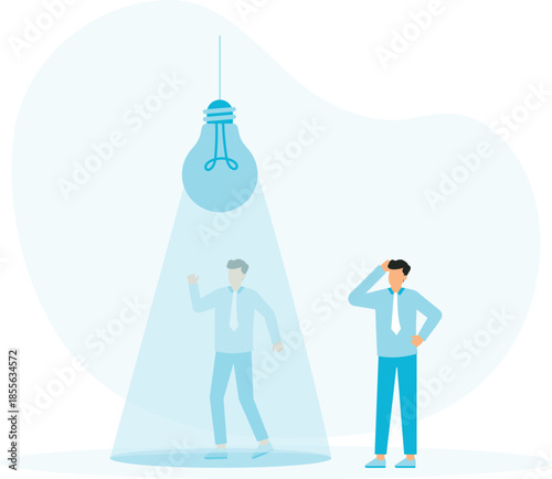 Intelligence thinking and wisdom or intuition in genius brain, creative mindset or emotional intelligence, smart thinking or psychology concept
