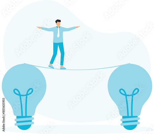 Non-standard ways for creating new brilliant ideas, creativity process for solving work issues, new knowledge for great success concept
