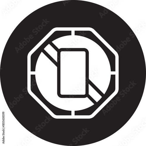 no phone glyph icon