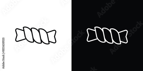 Squeeze icon. Black illustration isolated for graphic and web design.