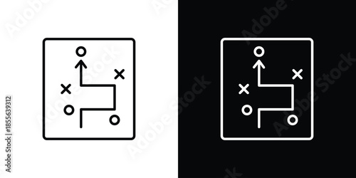Tactical icon. Black illustration isolated for graphic and web design.