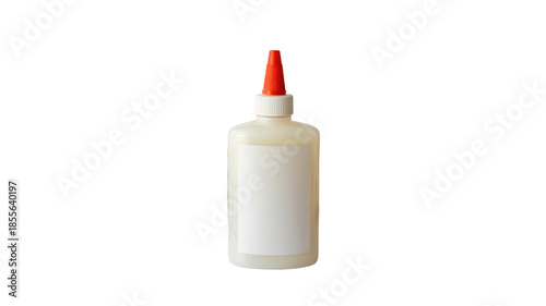 Glue Bottle with Blank Label Isolated