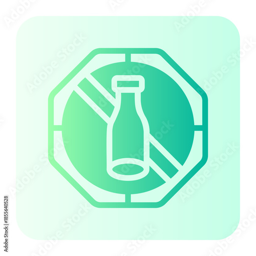 no alcohol gradient icon
