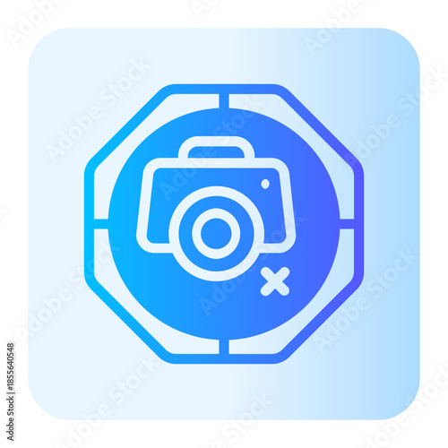 no photos gradient icon