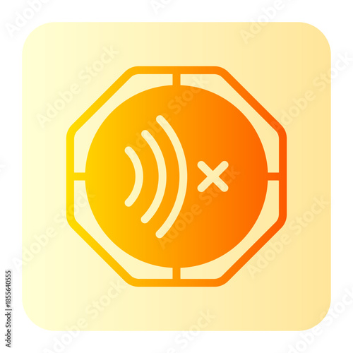 no sound gradient icon
