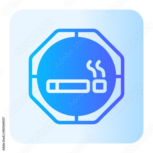 no smoking gradient icon