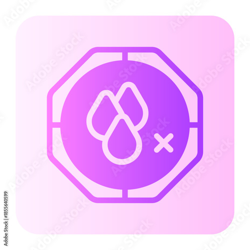 trans fats free gradient icon