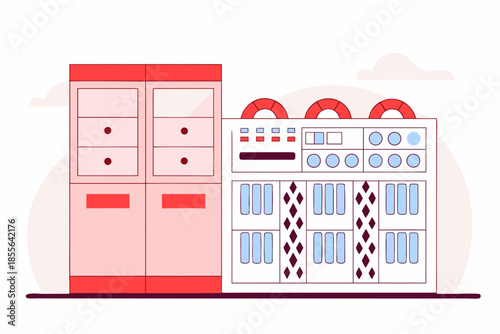 Vintage audio equipment setup