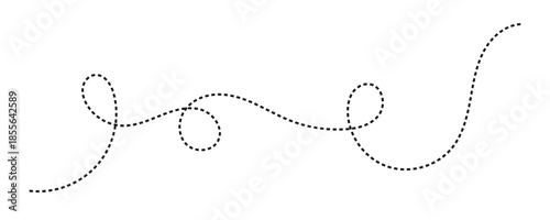 Foto curve dashed lines