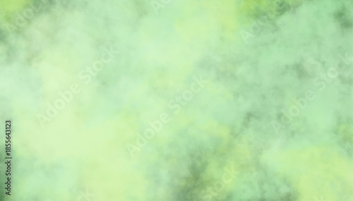 Soft Green Grunge Texture Background with Cloudy Abstract Effect