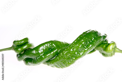 Chilies are isolated in white background