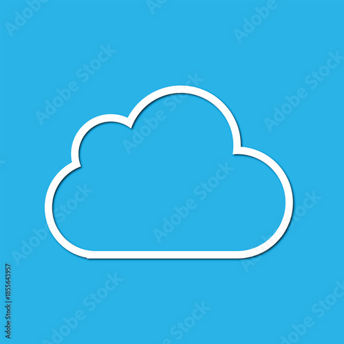 Flat Vector Illustration for Data Storage, Web Hosting, and Network Technology Services