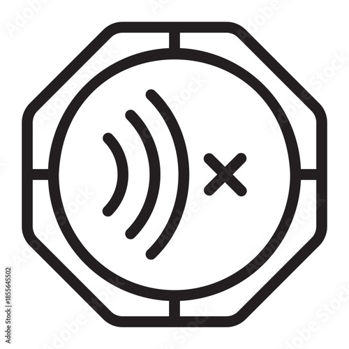 no sound line icon