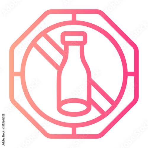 no alcohol gradient icon