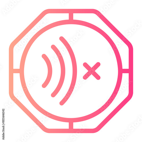 no sound gradient icon