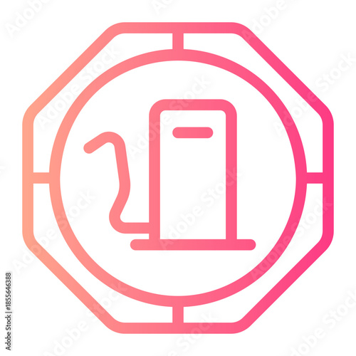 gas station gradient icon