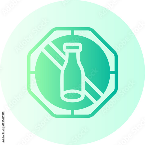 no alcohol gradient icon
