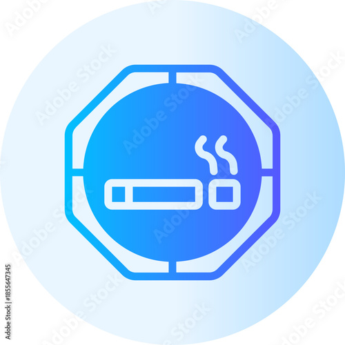 no smoking gradient icon