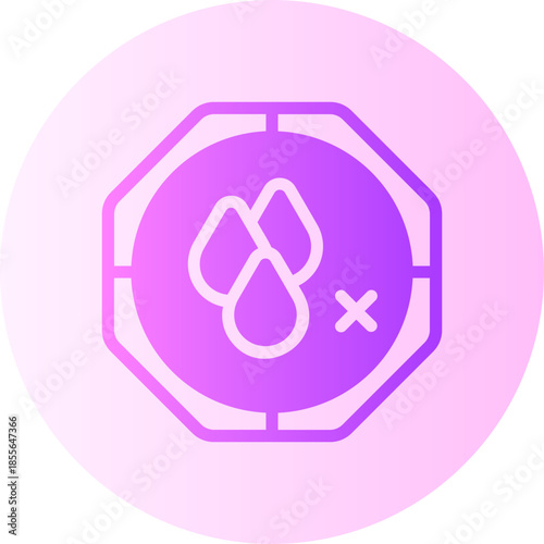 trans fats free gradient icon