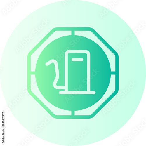 gas station gradient icon