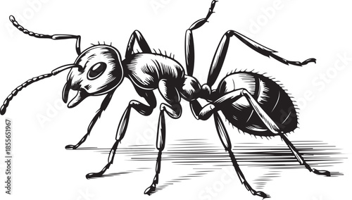 ant sketch black