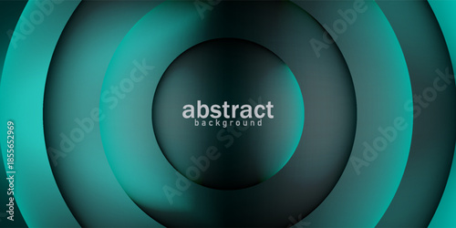 abstract blurry sphere in gradient tuquoise blue background artificial intelligence theme cloud technology template website banner advertisement poster tech product package design vector eps.