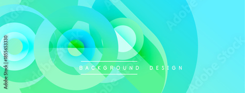 Abstract fluid shapes, vibrant turquoise hues, layered design. Modern background with gradient effect, dynamic composition.