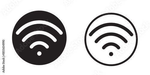 Set of vector Wi-Fi icon for communication, telecommunication. Communication wireless signal level wifi. Clipart illustration. Mobile bar status.