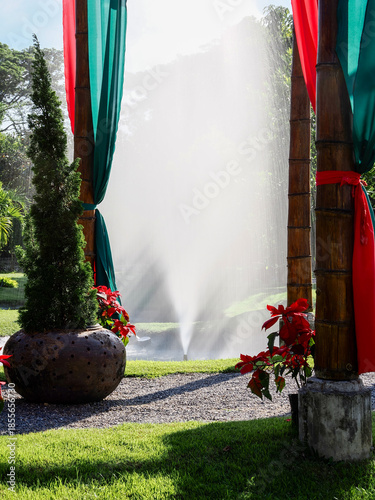 Christmas house decoration display in thailand