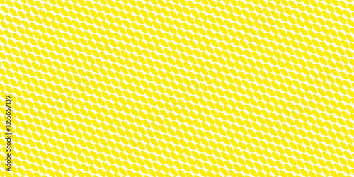 Yellow and white vector halftone. Industrial half tone texture. Subtle dotted gradient. Retro effect overlay. Grunge dot pattern on transparent backdrop. Modern graphic halftone perforated surface