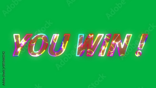 Retro Video Game Title with Alpha Channel